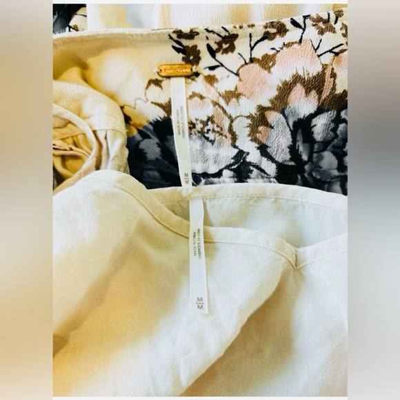 Free People Women's Floral Wild Laurel Maxi Dress Size M Boho Chic-flaw on slip - Picture 7 of 8